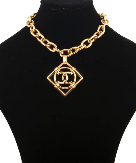 vintage chanel cc necklaces